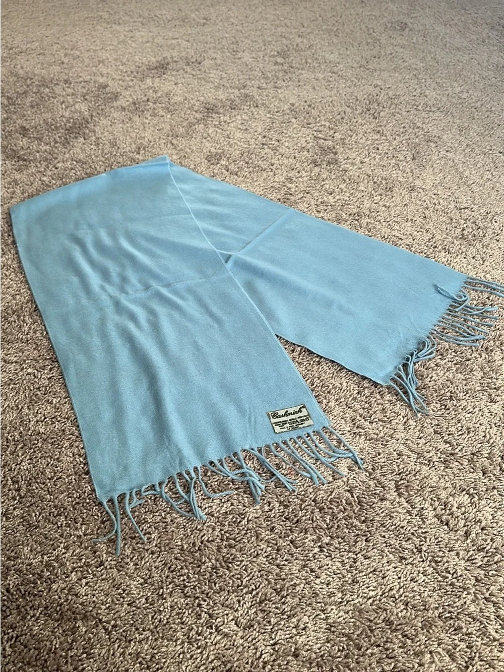 Light Blue Cashmink Scarf